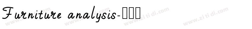 Furniture analysis字体转换